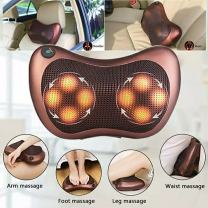 (free home delivery) Multifunctional Body Pillow Massager With Heat, Deep Tissue Kneading, Electric Back Massager